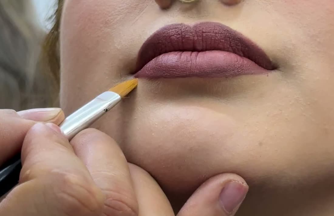 Maquillaje hecho en el salón